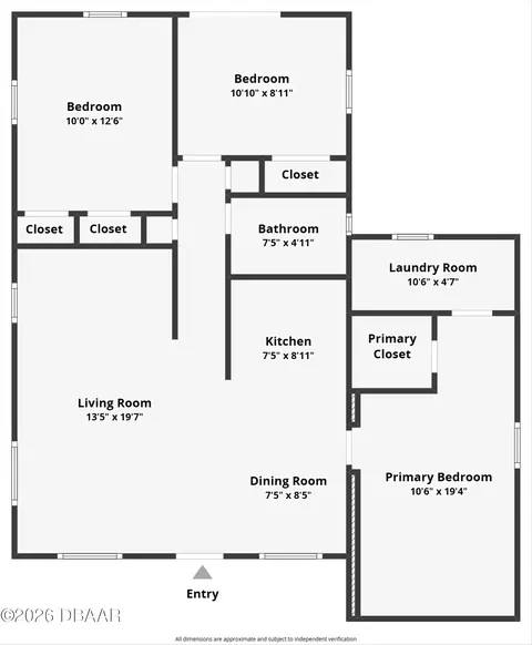 Floorplan - 128 Oakridge Ave, Edgewater, FL 32132 photo 1 of 1