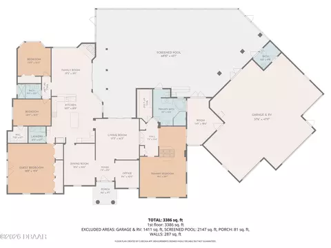 Floorplan - 1452 Pecos Dr, Ormond Beach, FL 32174 photo 2 of 2