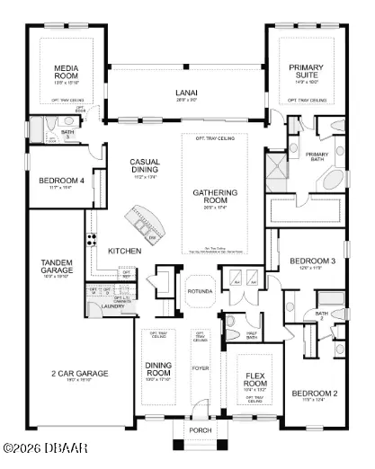 Floorplan - 1391 Arklow Cir, Ormond Beach, FL 32174 photo 1 of 1