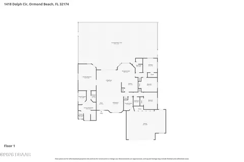 Floorplan - 1418 Dolph Cir, Ormond Beach, FL 32174 photo 1 of 1