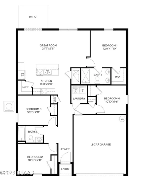 Floorplan - 134 Heirloom Dr, Ormond Beach, FL 32174 photo 1 of 1