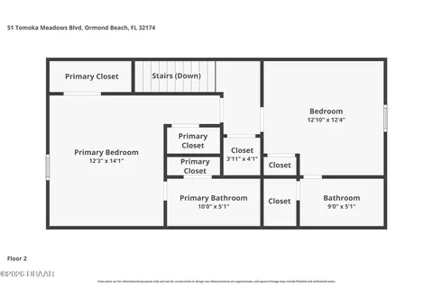 Floorplan - 51 Tomoka Meadows Blvd, Ormond Beach, FL 32174 photo 2 of 6