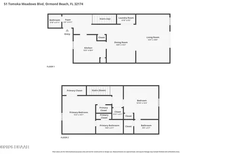 Floorplan - 51 Tomoka Meadows Blvd, Ormond Beach, FL 32174 photo 6 of 6