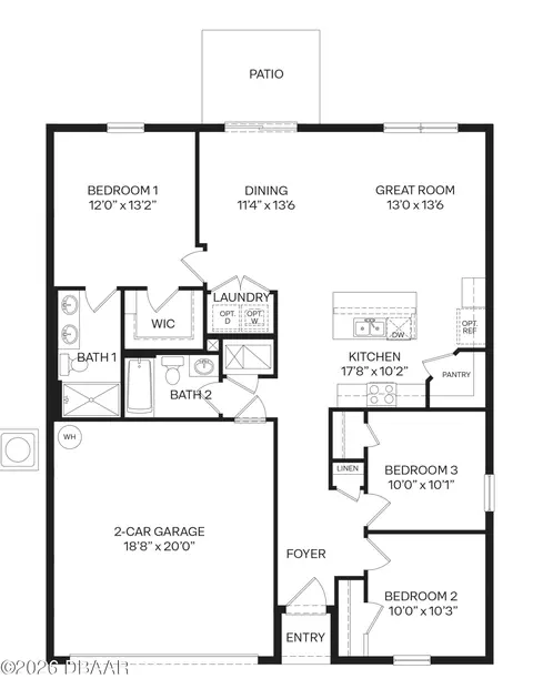 Floorplan - 137 Heirloom Dr, Ormond Beach, FL 32174 photo 1 of 1