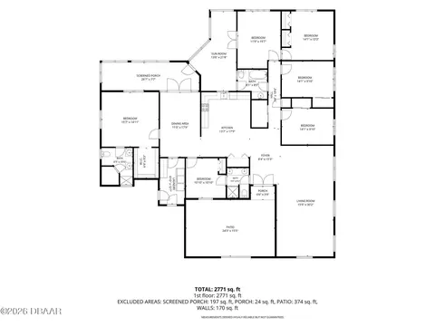 Floorplan - 5 Pebble Beach Dr, Ormond Beach, FL 32174 photo 1 of 1