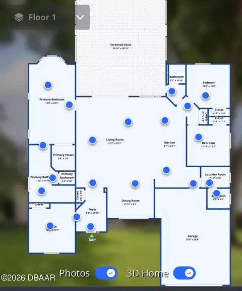 Floorplan - 3749 Belfast Cir, Ormond Beach, FL 32174 photo 1 of 1