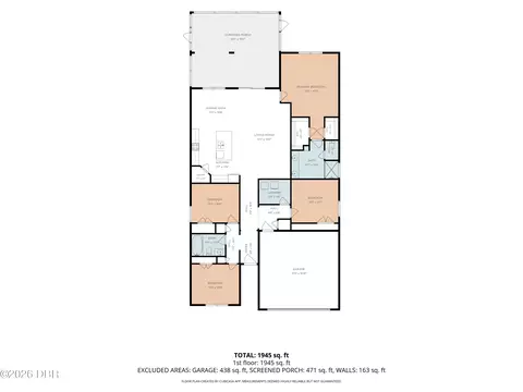 Floorplan - 474 River Square Ln, Ormond Beach, FL 32174 photo 1 of 1