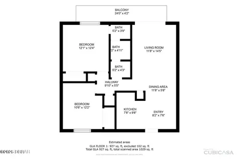 Floorplan - 10 Lynnhurst Dr, Ormond Beach, FL 32176 photo 1 of 1