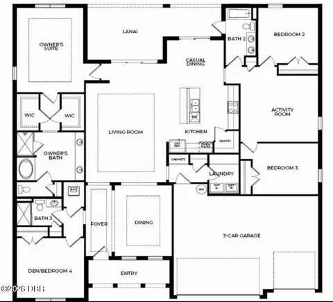 Floorplan - 244 Cypress Trail Dr, Ormond Beach, FL 32174 photo 1 of 1