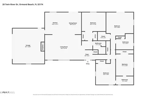 Floorplan - 20 Twin River Dr, Ormond Beach, FL 32174 photo 1 of 1