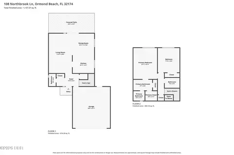 Floorplan - 108 Northbrook Ln, Ormond Beach, FL 32174 photo 1 of 1
