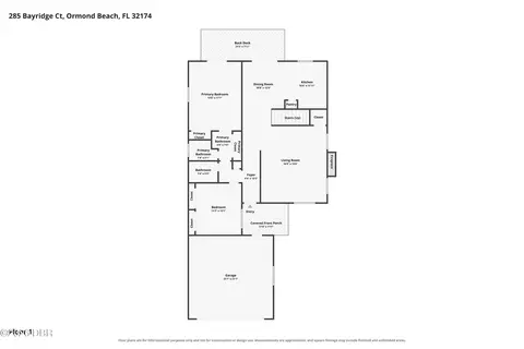 Floorplan - 285 Bayridge Ct, Ormond Beach, FL 32174 photo 2 of 3