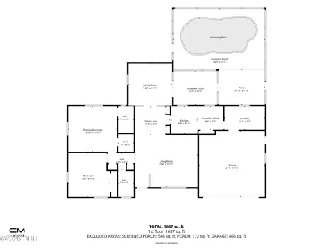 Floorplan - 768 Knollview Blvd, Ormond Beach, FL 32174 photo 2 of 2