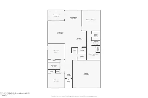 Floorplan - 1346 Middle Lake Dr, Ormond Beach, FL 32174 photo 1 of 1