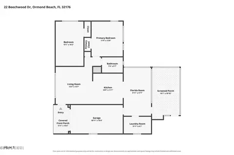 Floorplan - 22 Beechwood Dr, Ormond Beach, FL 32176 photo 1 of 1