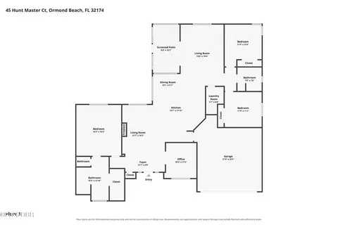 Floorplan - 45 Hunt Master Ct, Ormond Beach, FL 32174 photo 1 of 1