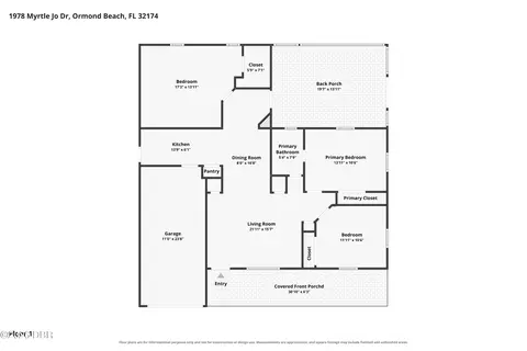 Floorplan - 1978 Myrtle Jo Dr, Ormond Beach, FL 32174 photo 1 of 1