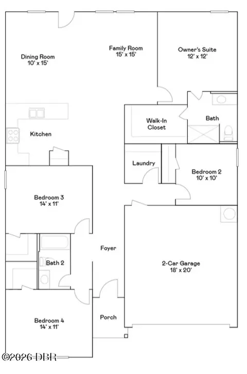 Floorplan - 6109 Swamp Bay Dr, Edgewater, FL 32141 photo 1 of 1