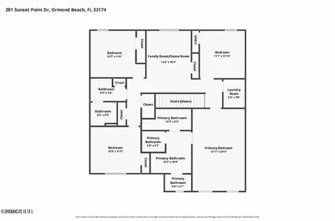 Floorplan - 281 Sunset Point Dr, Ormond Beach, FL 32174 photo 1 of 2