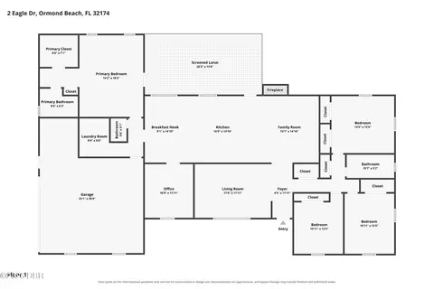 Floorplan - 2 Eagle Dr, Ormond Beach, FL 32174 photo 1 of 1