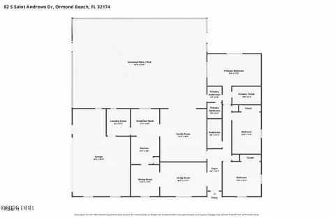Floorplan - 82 S St Andrews Dr, Ormond Beach, FL 32174 photo 1 of 2