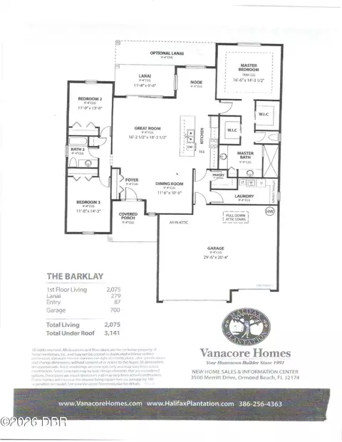 Floorplan - 3128 Lizmore Cir, Ormond Beach, FL 32174 photo 1 of 1