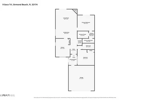 Floorplan - 3 Soco Trl, Ormond Beach, FL 32174 photo 1 of 1