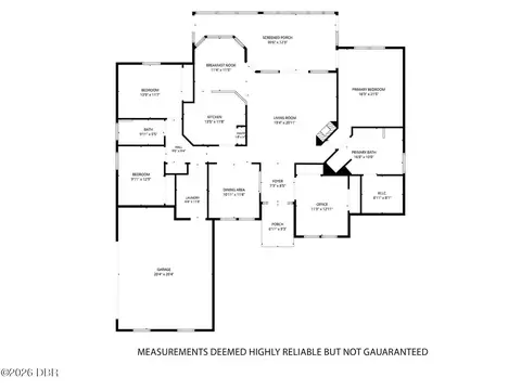 Floorplan - 1416 Kilrush Dr, Ormond Beach, FL 32174 photo 2 of 2