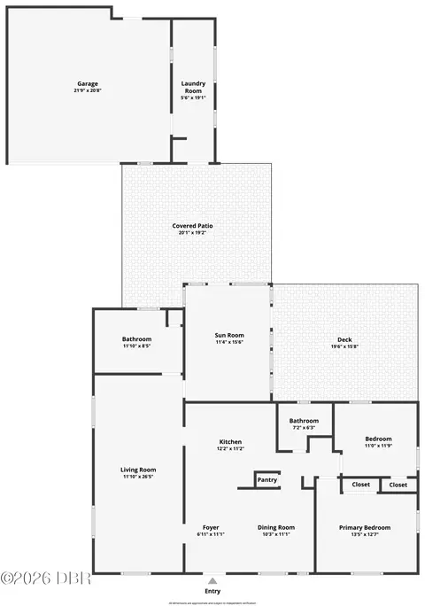 Floorplan - 125 Dixwood Ave, Edgewater, FL 32132 photo 1 of 1