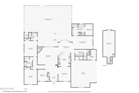 Floorplan - 47 Cambridge Trce, Ormond Beach, FL 32174 photo 1 of 1