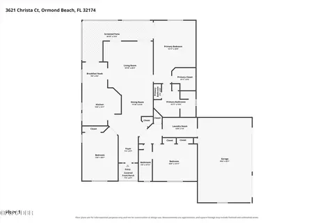 Floorplan - 3621 Christa Ct, Ormond Beach, FL 32174 photo 1 of 1