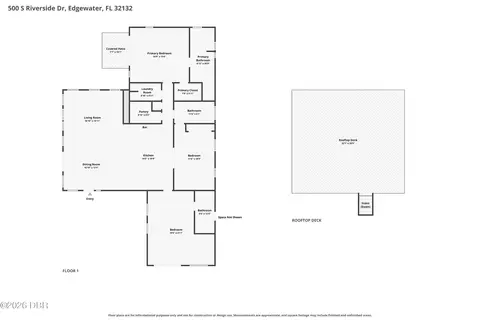 Floorplan - 500 S Riverside Dr, Edgewater, FL 32132 photo 1 of 1