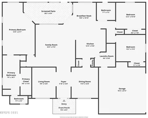 Floorplan - 4 Acanthus Cir, Ormond Beach, FL 32174 photo 1 of 2