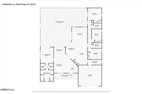 Floorplan - 80 Bogey Pl, Bunnell, FL 32110 photo 1 of 1
