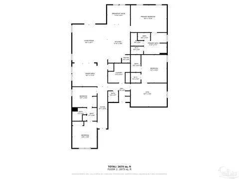 Floorplan - 8073 Silver Maple Dr, Milton, FL 32583 photo 1 of 1