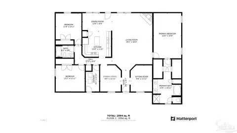 Floorplan - 3690 Berryhill Rd, Pace, FL 32571 photo 1 of 1