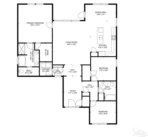 Floorplan - 4633 Dupont Cir, Pace, FL 32571 photo 1 of 1