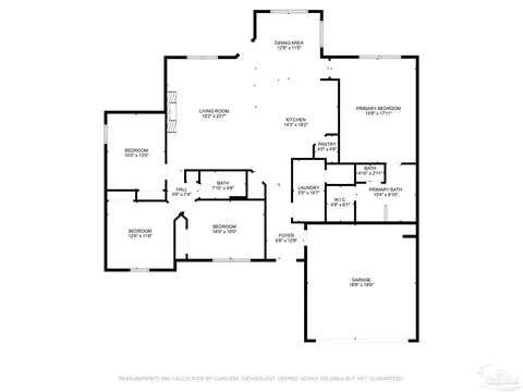 Floorplan - 8736 Daryl Dr, Milton, FL 32583 photo 1 of 1