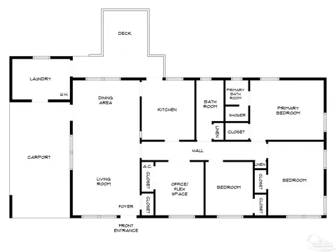 Floorplan - 6494 Cedar St, Milton, FL 32570 photo 1 of 1