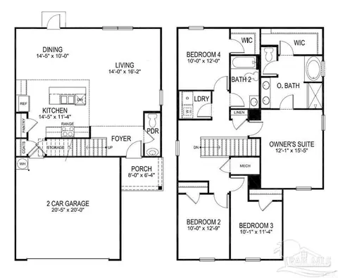 Floorplan - 4755 Integrity Ct, Milton, FL 32570 photo 1 of 1