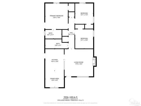 Floorplan - 105 Hope Dr, Crestview, FL 32536 photo 1 of 1