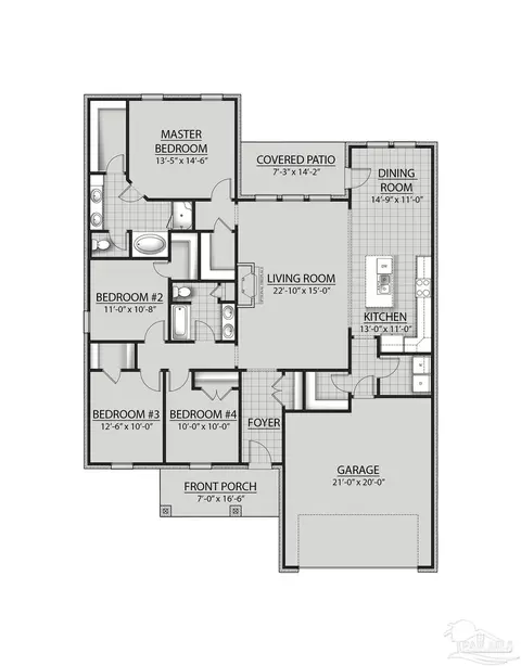 Floorplan - 4912 Brigenza St 20-c #20-C ( ), Pace, FL 32571 photo 1 of 1
