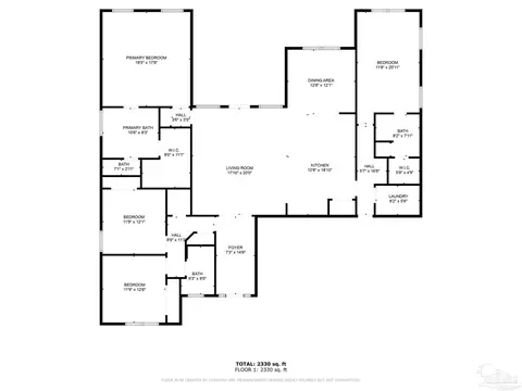 Floorplan - 6131 Cherry Hill Cir, Pace, FL 32571 photo 1 of 1