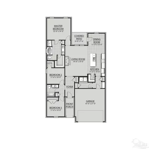 Floorplan - 5317 Adeline Cir 16-d #16-D ( ), Pace, FL 32571 photo 1 of 1