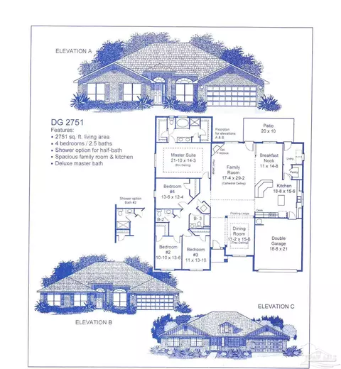 Floorplan - 6197 Pineapple Dr, Milton, FL 32570 photo 1 of 1