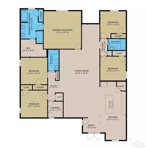 Floorplan - 4149 Upper Walk Ln, Milton, FL 32583 photo 1 of 1