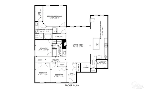 Floorplan - 4860 Spears St, Pace, FL 32571 photo 1 of 1
