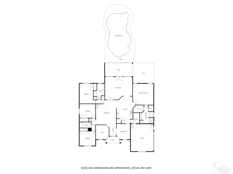 Floorplan - 5352 Mountain Laurel Ln, Milton, FL 32570 photo 1 of 1