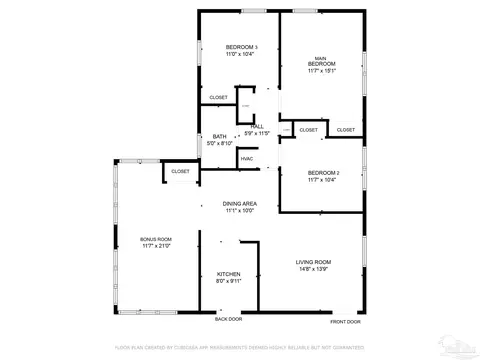 Floorplan - 5399 Locklin Ave, Milton, FL 32570 photo 1 of 1