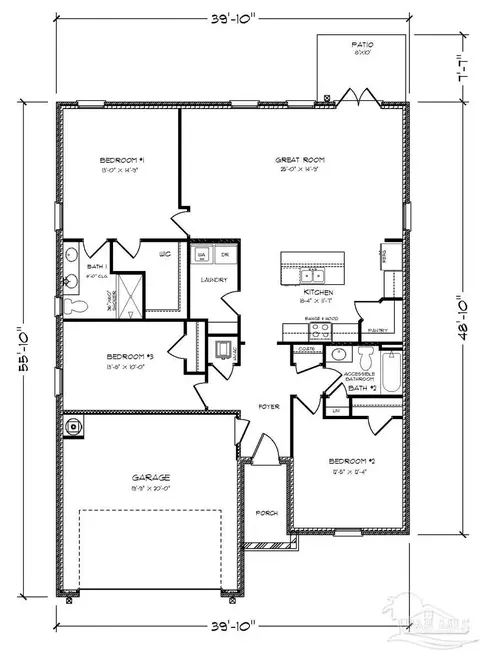 Floorplan - 115 Anhinga St, Cantonment, FL 32533 photo 1 of 1